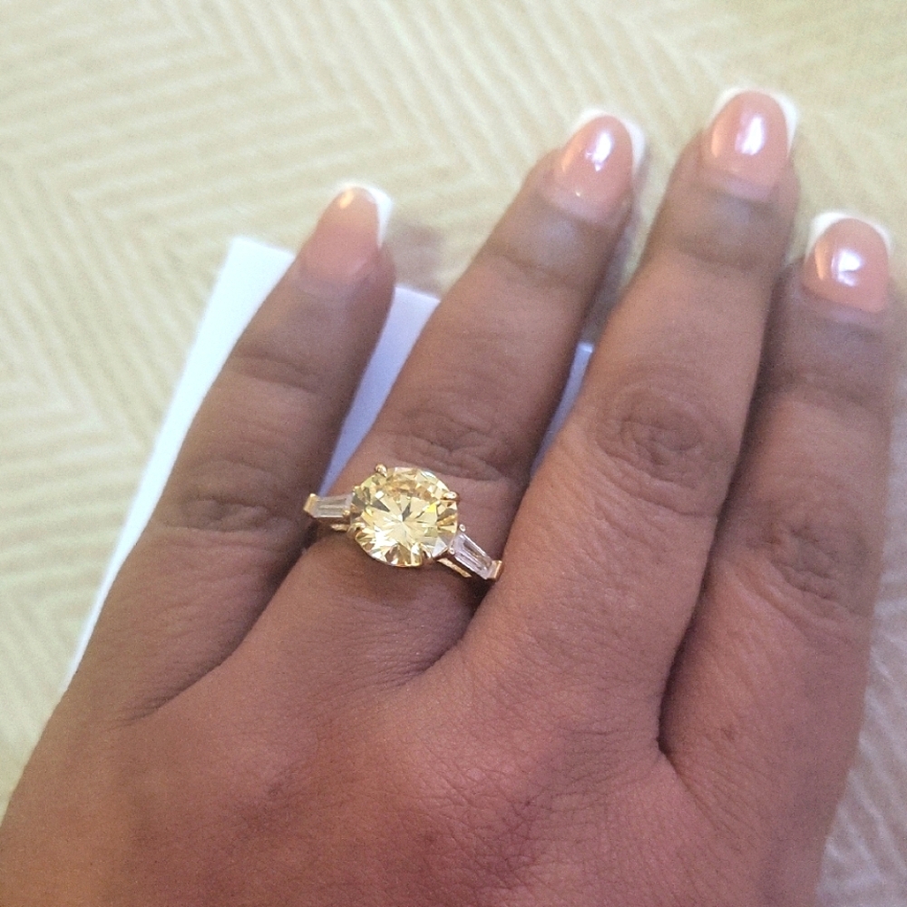 Savvy Cie Gold and Yellow Ring